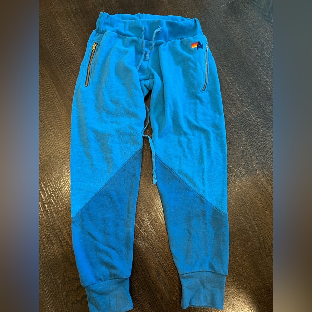 Aviator Nation Women’s XS Teal/Blue Jogger Sweatpants